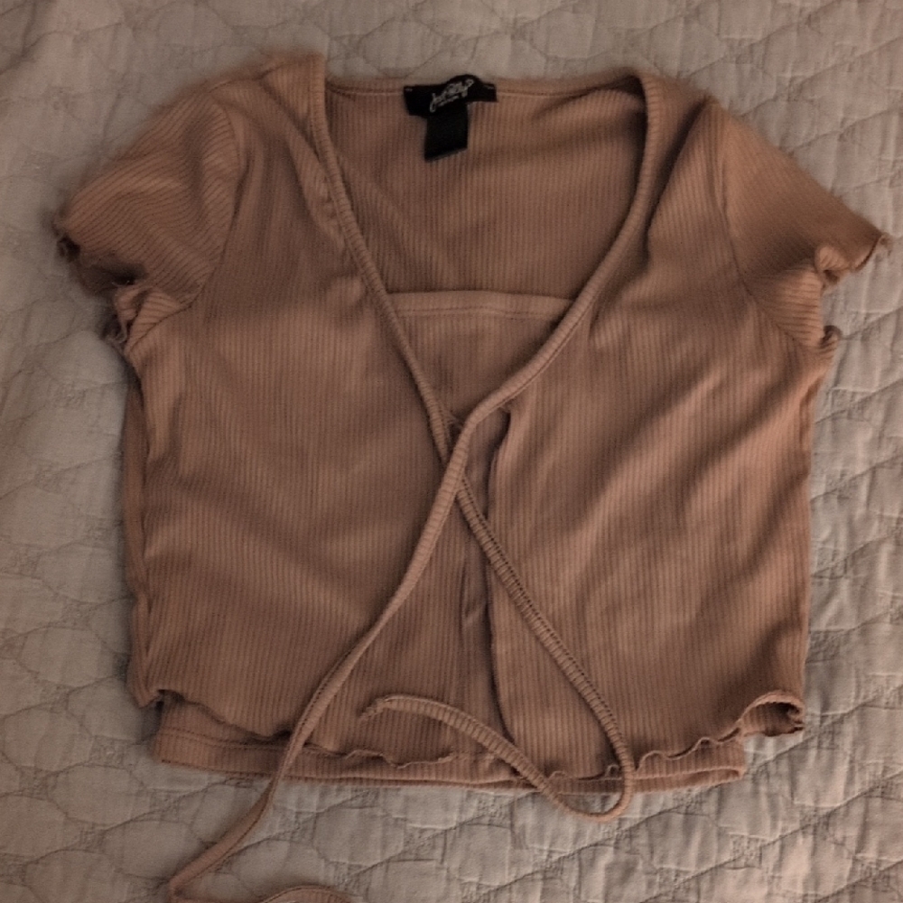 Tan Wrap Top